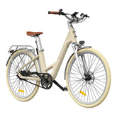 ADO Air 28 Pro Electric Bike - 250W Motor 36V9.6Ah Battery 100KM Assisted Autonomy Hydraulic Disc Brake - Beige